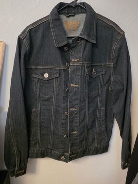 Men's Black Denim Truck Jacket - Lightweight Jean Shirt Jacket